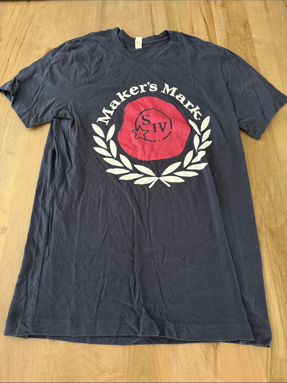 Bella Canvas Navy Short-Sleeve Tee with Red Seal Graphic